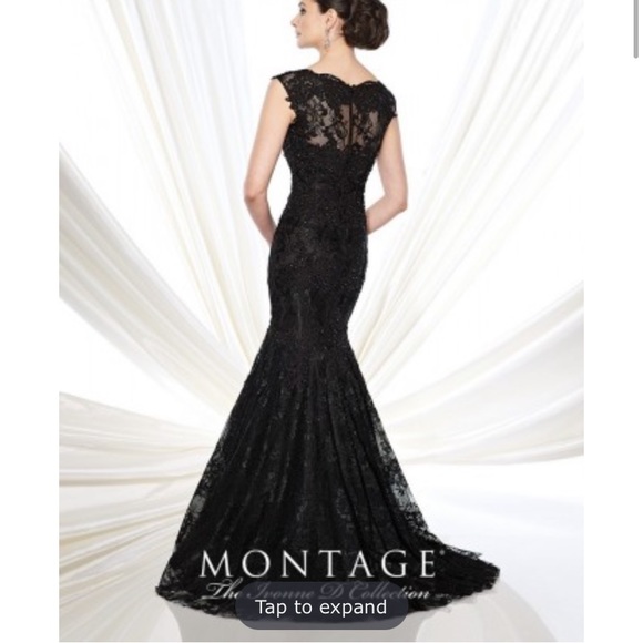 Purple evening mermaid gown - Picture 4 of 7